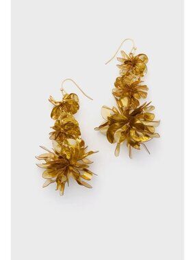 Mignonne Gavigan Carmine Triple Drop Earrings in Gold New Womens Jewelry